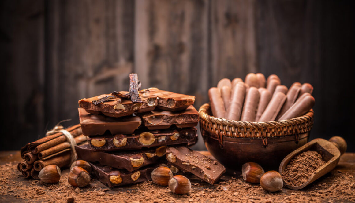 Different kinds of chocolates